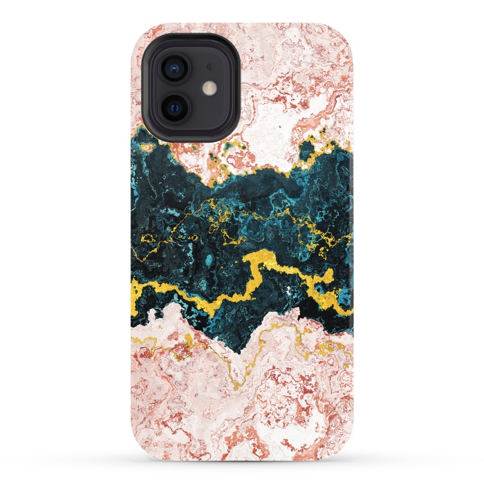 iPhone 12 StrongFit Abstract Marble I by Art Design Works