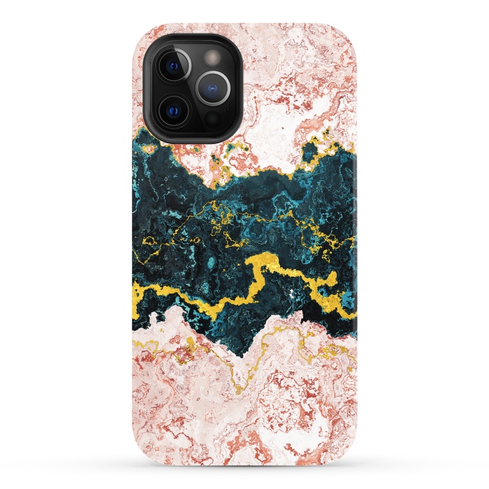 iPhone 12 Pro StrongFit Abstract Marble I by Art Design Works