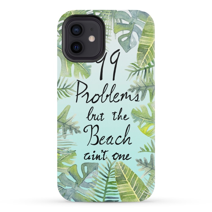 iPhone 12 mini StrongFit Tropical Chill by gingerlique