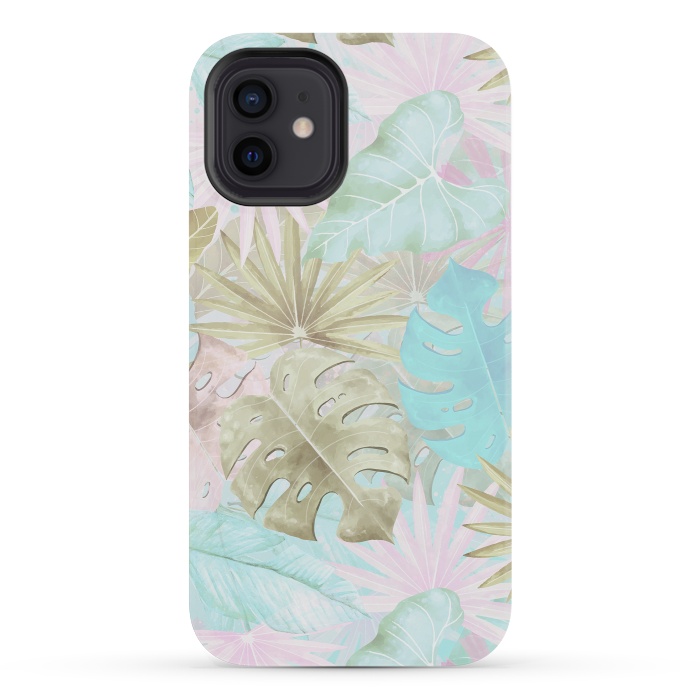 iPhone 12 mini StrongFit My Sepia Aloha Jungle Garden by  Utart