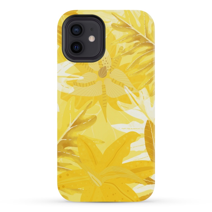 iPhone 12 mini StrongFit My Sunny Gold Aloha Jungle by  Utart