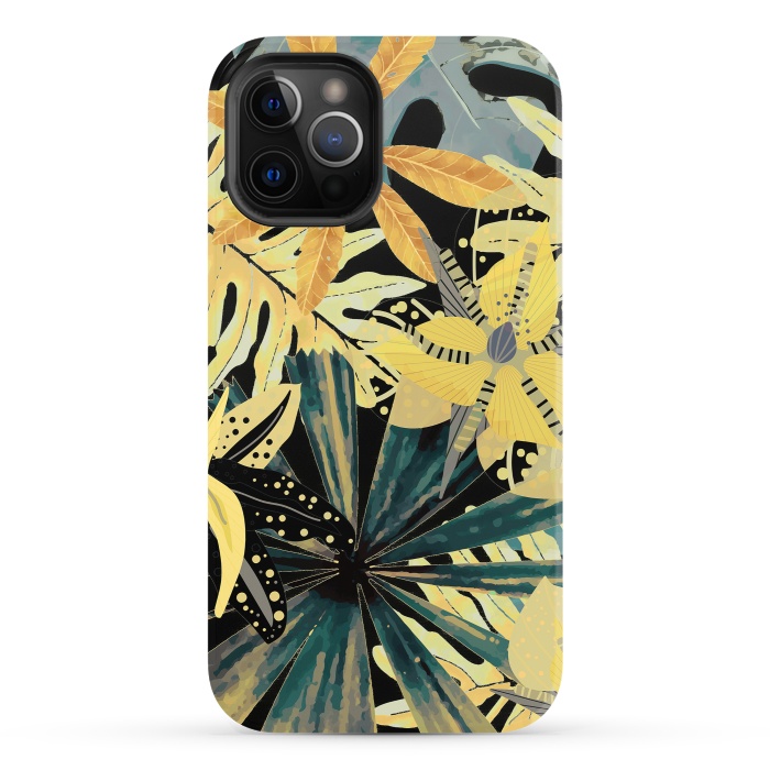 iPhone 12 Pro StrongFit Abstract Foliage Aloha Jungle  by  Utart