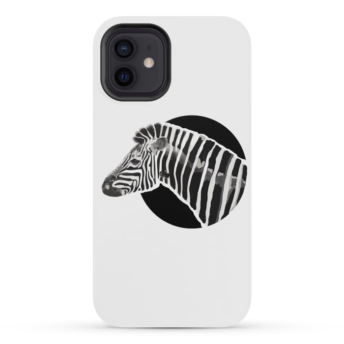 iPhone 12 mini StrongFit Zebra love by MUKTA LATA BARUA