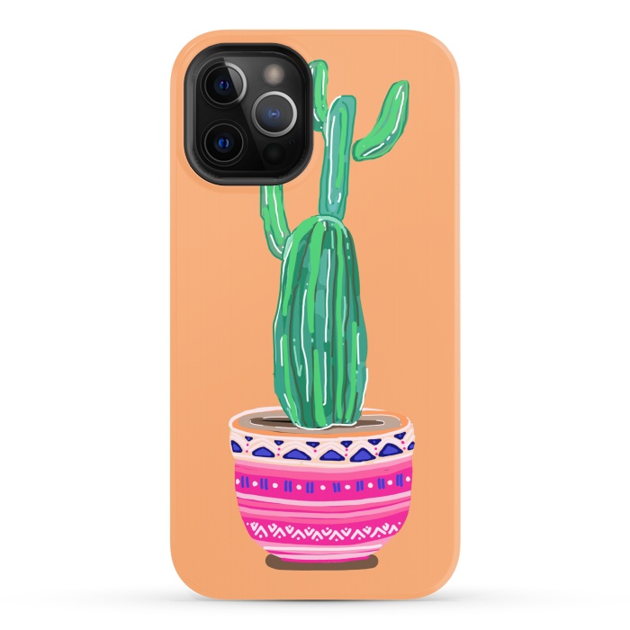 iPhone 12 Pro StrongFit Cacti Plant by MUKTA LATA BARUA
