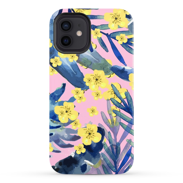 iPhone 12 StrongFit Tropical Flowers 3 by MUKTA LATA BARUA