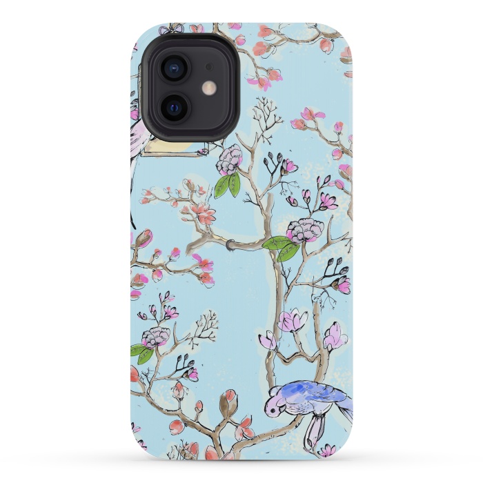 iPhone 12 mini StrongFit Victorian Garden 3 by MUKTA LATA BARUA