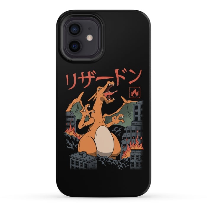 iPhone 12 StrongFit Fire Kaiju by Vincent Patrick Trinidad