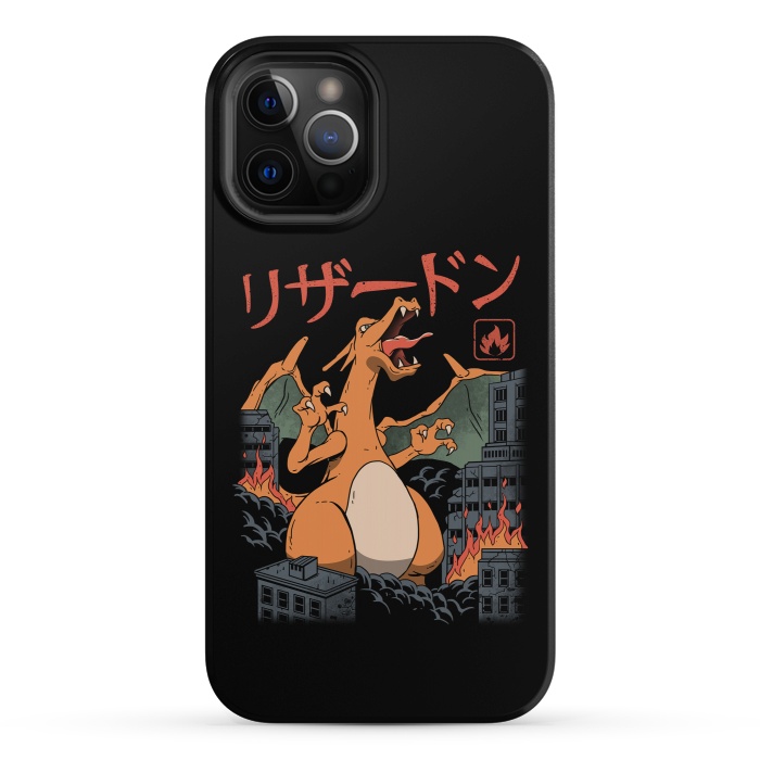 iPhone 12 Pro StrongFit Fire Kaiju by Vincent Patrick Trinidad