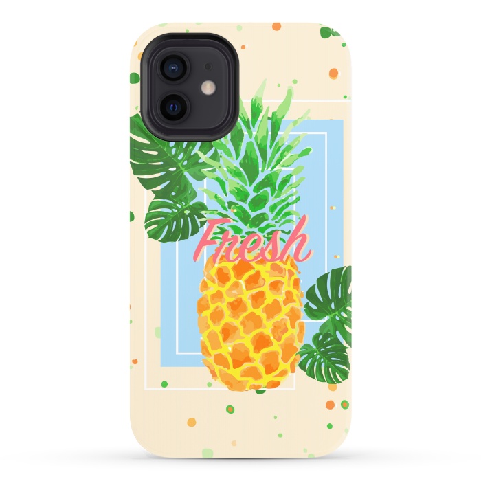 iPhone 12 StrongFit Pineapple Love 2 by MUKTA LATA BARUA