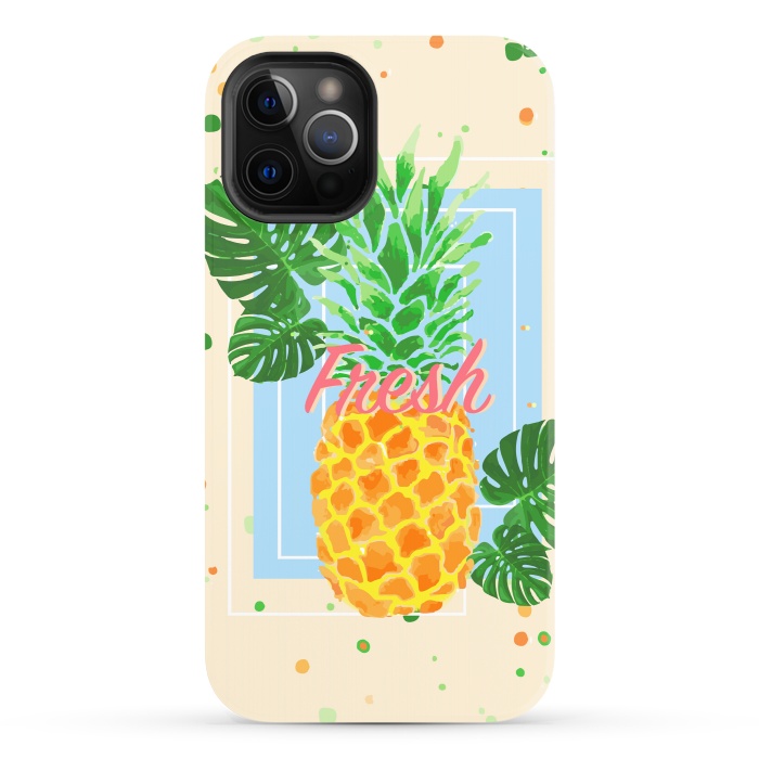 iPhone 12 Pro StrongFit Pineapple Love 2 by MUKTA LATA BARUA