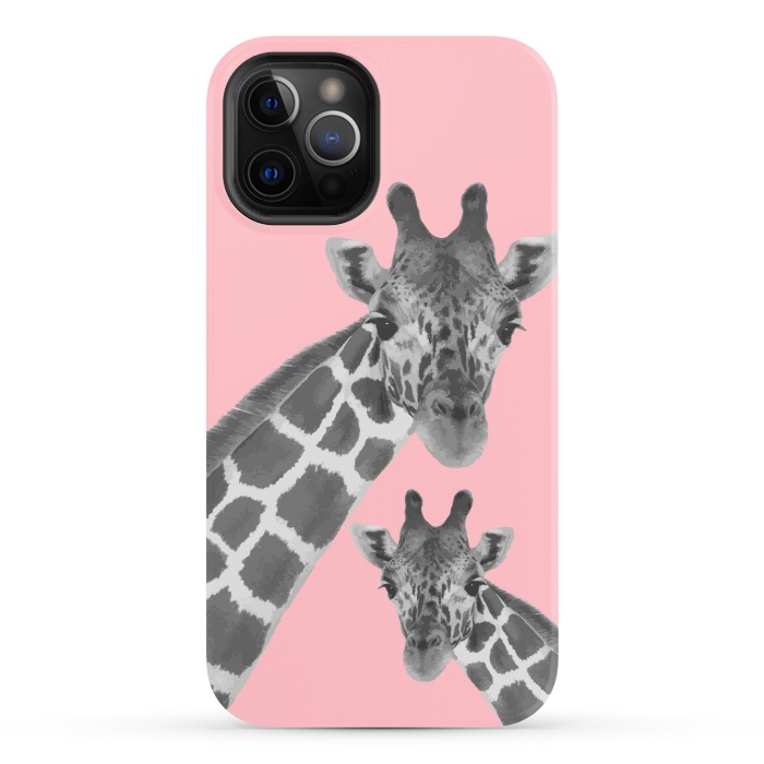 iPhone 12 Pro StrongFit Giraffe Love 2 by MUKTA LATA BARUA