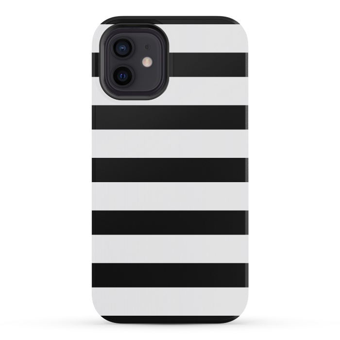 iPhone 12 mini StrongFit black & white by Vincent Patrick Trinidad
