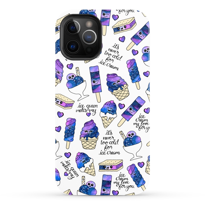 iPhone 12 Pro StrongFit Galaxy Ice Cream by gingerlique