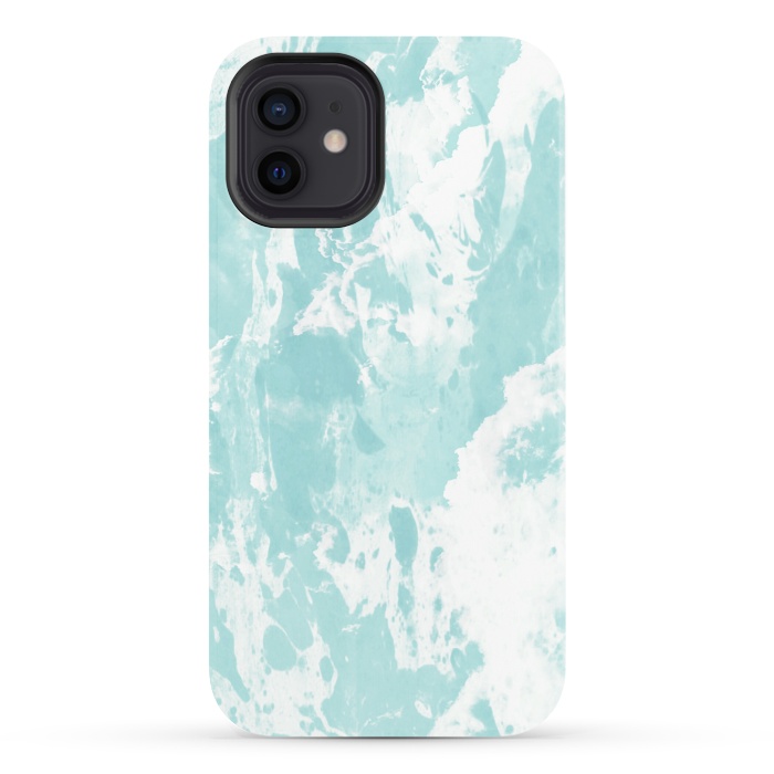 iPhone 12 StrongFit Mint blue abstract by Jms