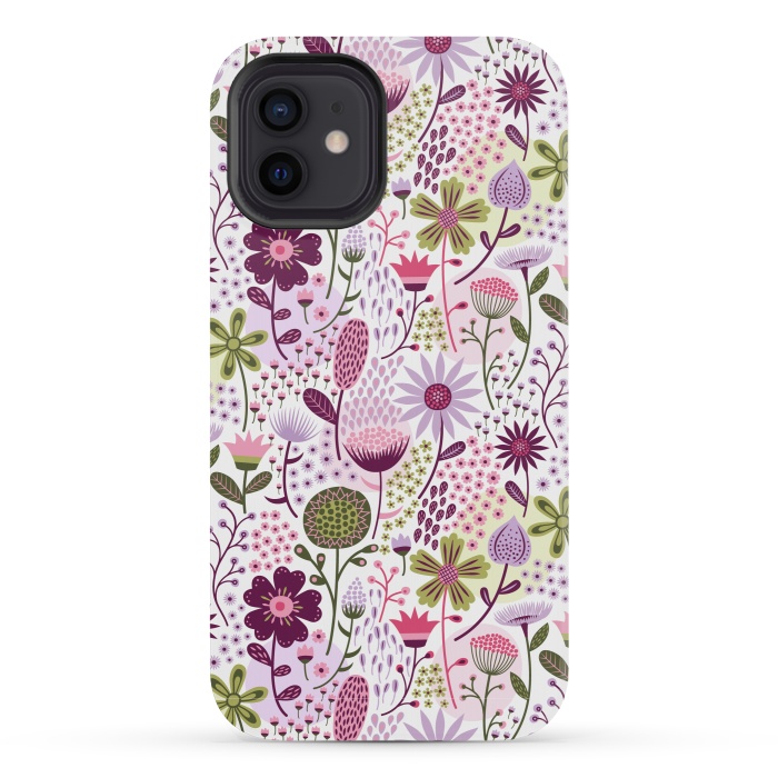 iPhone 12 mini StrongFit Celebration Floral by Portia Monberg