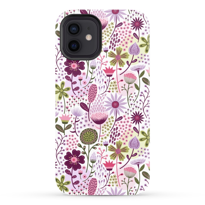 iPhone 12 StrongFit Celebration Floral by Portia Monberg