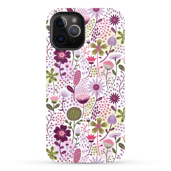 iPhone 12 Pro StrongFit Celebration Floral by Portia Monberg