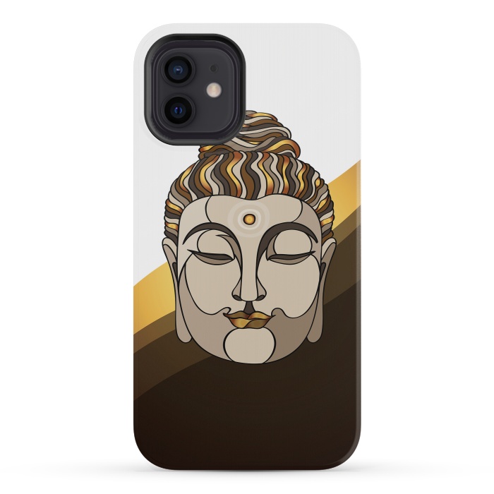 iPhone 12 mini StrongFit Buddha by Majoih