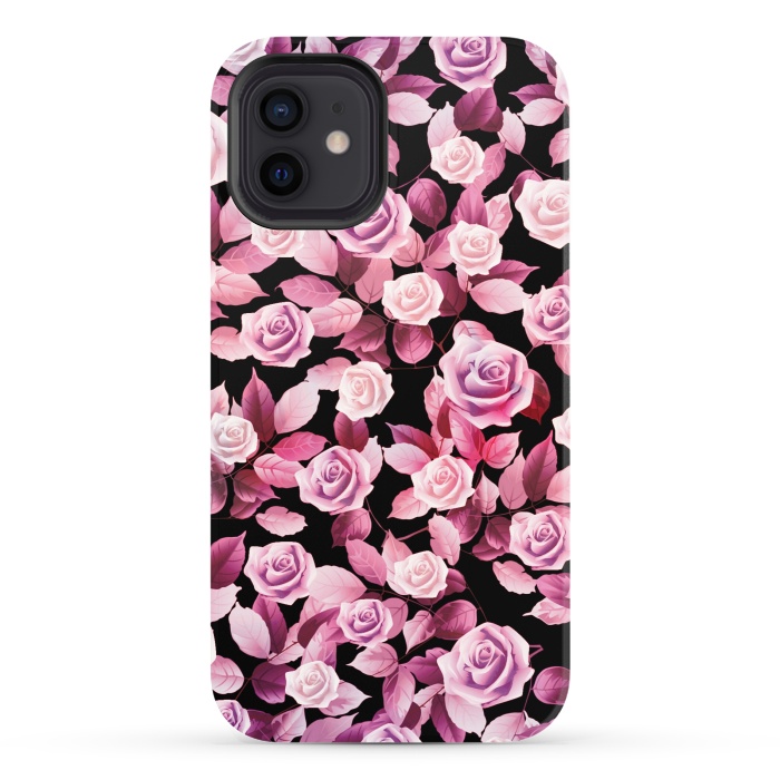 iPhone 12 StrongFit Pink roses by Jms
