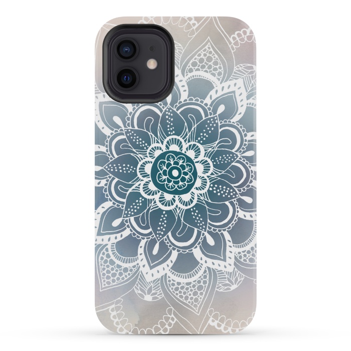iPhone 12 mini StrongFit Winter Mandala by Tangerine-Tane