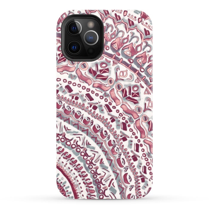 iPhone 12 Pro StrongFit Blush Pink Mandala  by Tigatiga