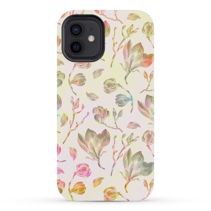 iPhone 12 mini StrongFit Rising Flora by Creativeaxle