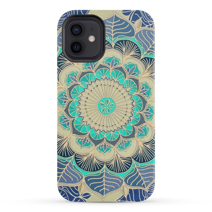 iPhone 12 mini StrongFit Midnight Bloom by Micklyn Le Feuvre