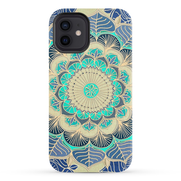 iPhone 12 StrongFit Midnight Bloom by Micklyn Le Feuvre
