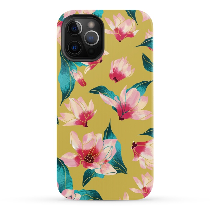 iPhone 12 Pro StrongFit Floral Aura by Uma Prabhakar Gokhale