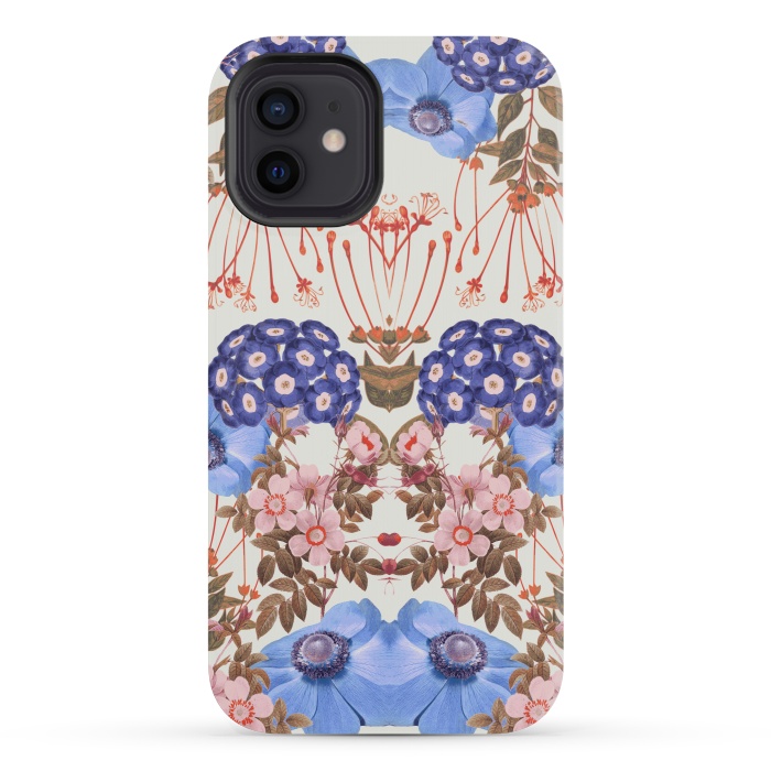 iPhone 12 mini StrongFit Blue Bloom by Zala Farah
