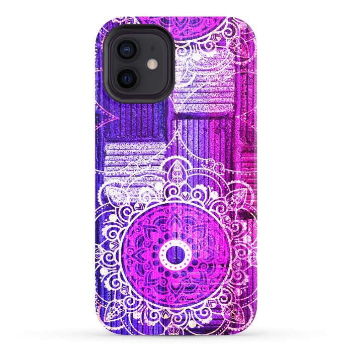 iPhone 12 StrongFit Purple Tapestry by Rossy Villarreal