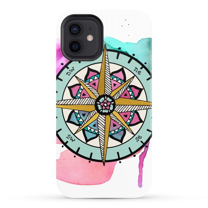 iPhone 12 StrongFit compass by Pom Graphic Design