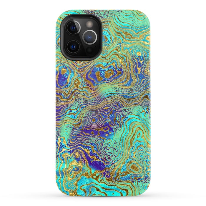 iPhone 12 Pro StrongFit Abstract Marble II by Art Design Works