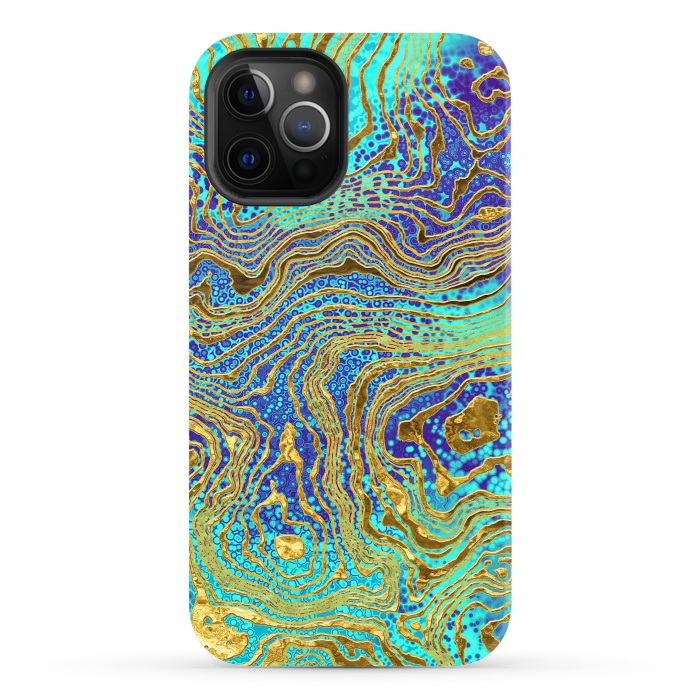 iPhone 12 Pro StrongFit Abstract Marble III by Art Design Works