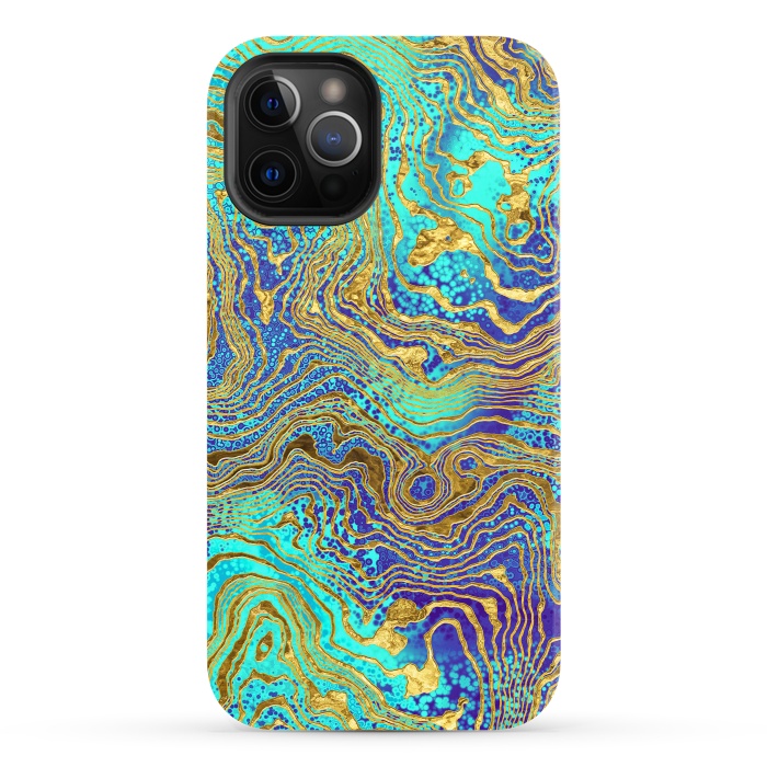 iPhone 12 Pro StrongFit Abstract Marble V by Art Design Works