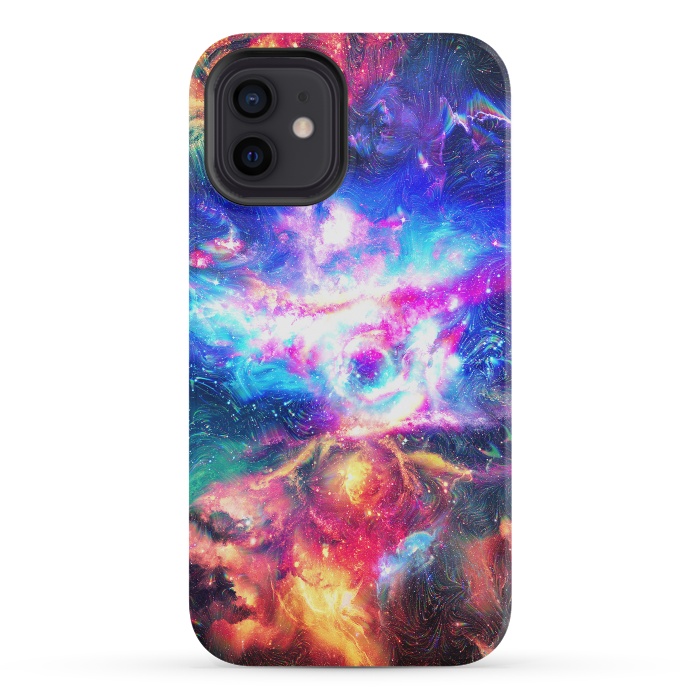 iPhone 12 mini StrongFit Colorful Galaxy by Art Design Works
