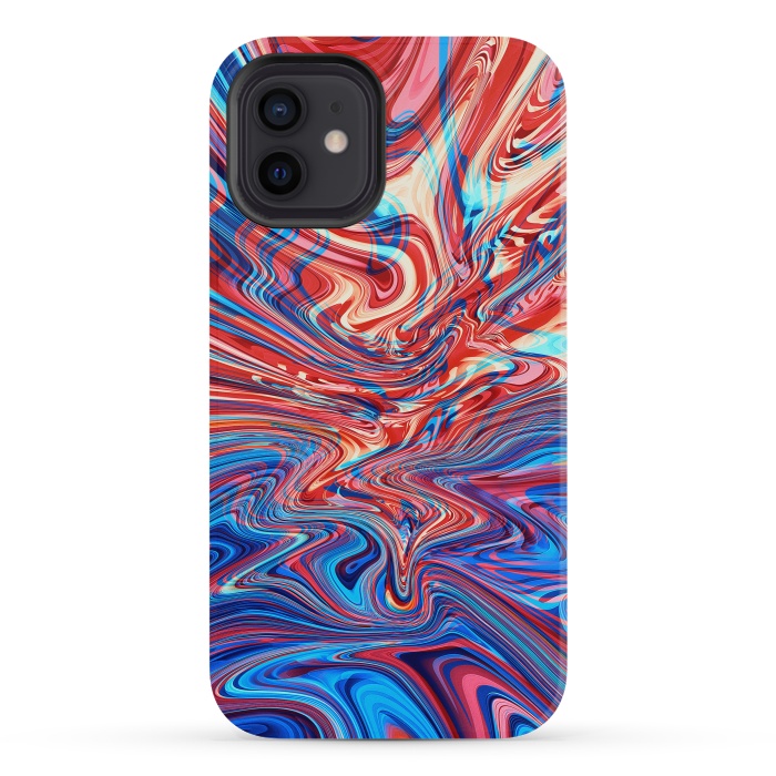 iPhone 12 mini StrongFit Abstract Waves by Art Design Works
