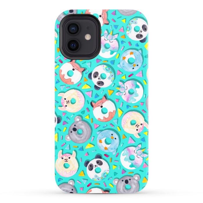 iPhone 12 StrongFit Animal Donut Confetti by gingerlique