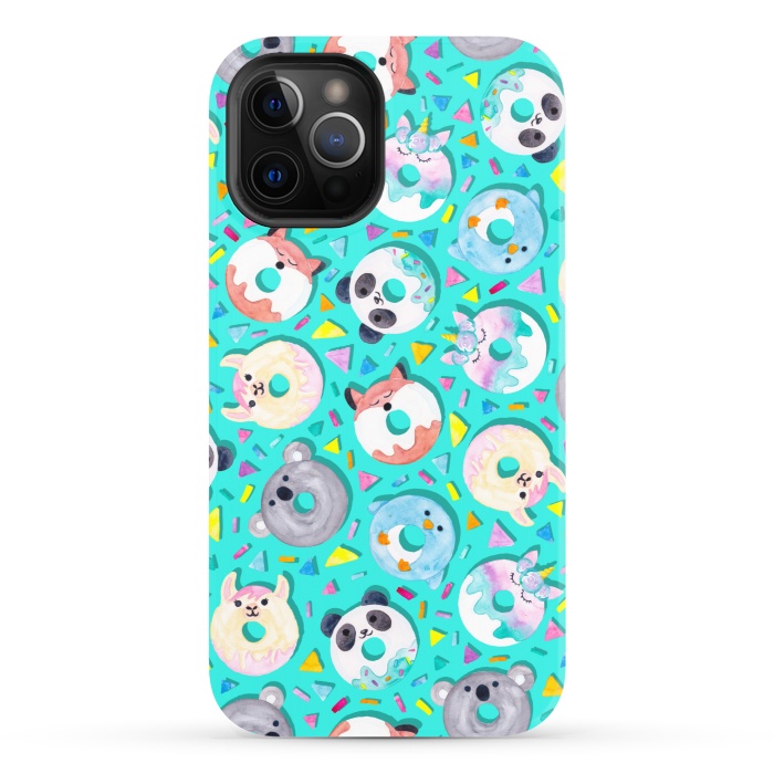 iPhone 12 Pro StrongFit Animal Donut Confetti by gingerlique