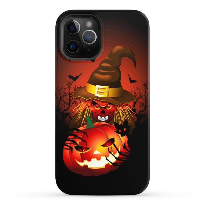 iPhone 12 Pro StrongFit Skull Witch Halloween Monster by BluedarkArt