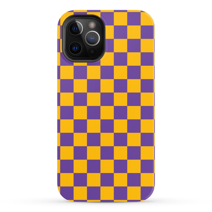 iPhone 12 Pro StrongFit Checkered Pattern II by Art Design Works