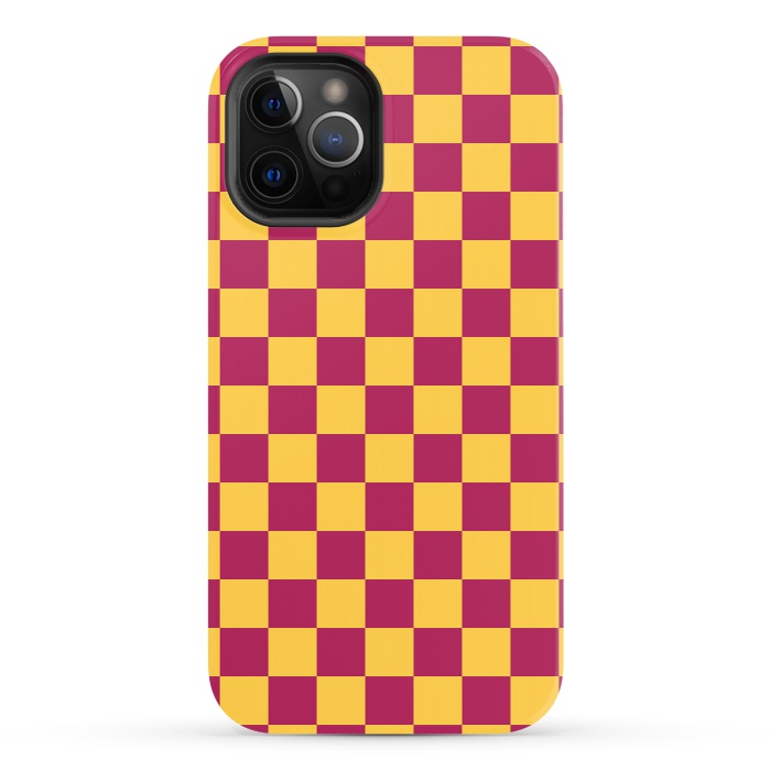 iPhone 12 Pro StrongFit Checkered Pattern VII by Art Design Works