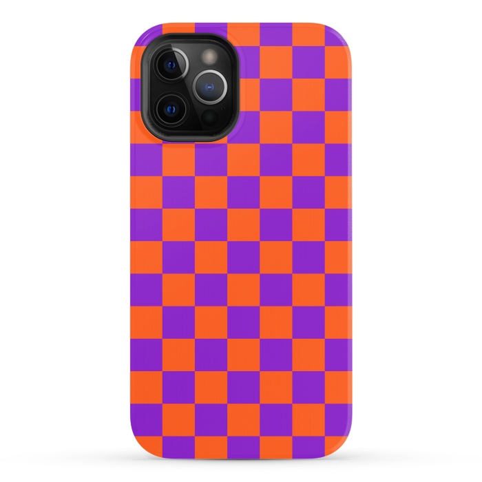 iPhone 12 Pro StrongFit Checkered Pattern VIII by Art Design Works