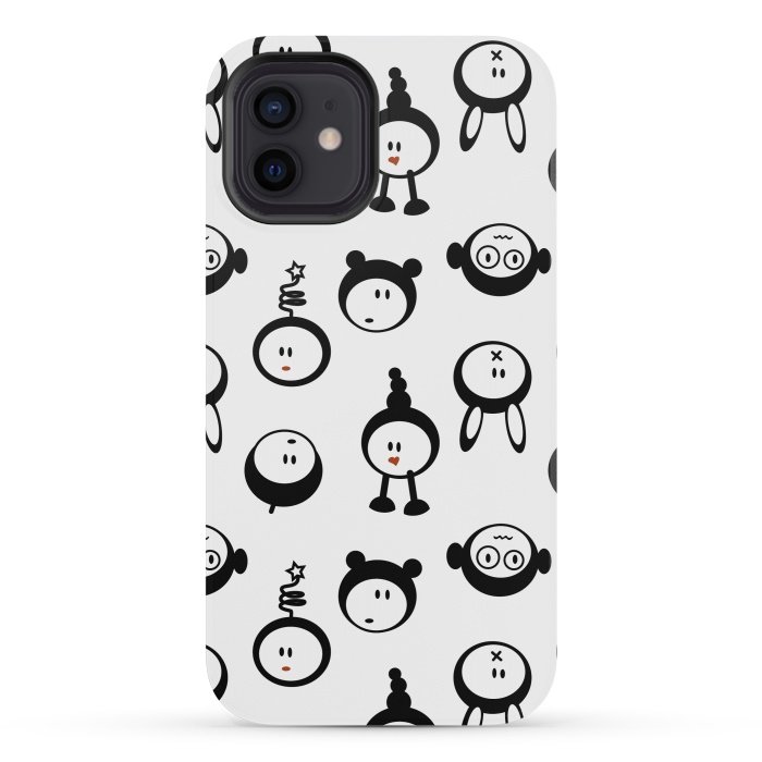 iPhone 12 mini StrongFit Cute monsters by Martina