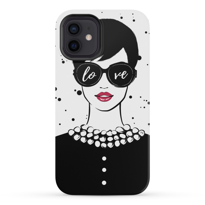 iPhone 12 mini StrongFit Love Girl by Martina