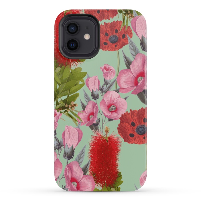 iPhone 12 mini StrongFit Bushland Florals by Zala Farah