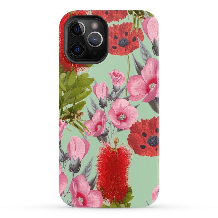 iPhone 12 Pro StrongFit Bushland Florals by Zala Farah