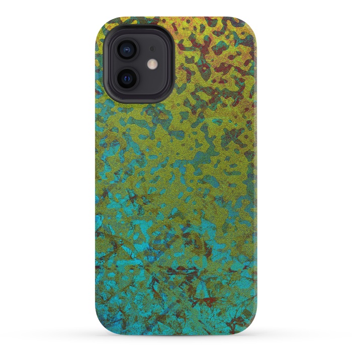 iPhone 12 mini StrongFit Colorful Corroded Background G292 by Medusa GraphicArt