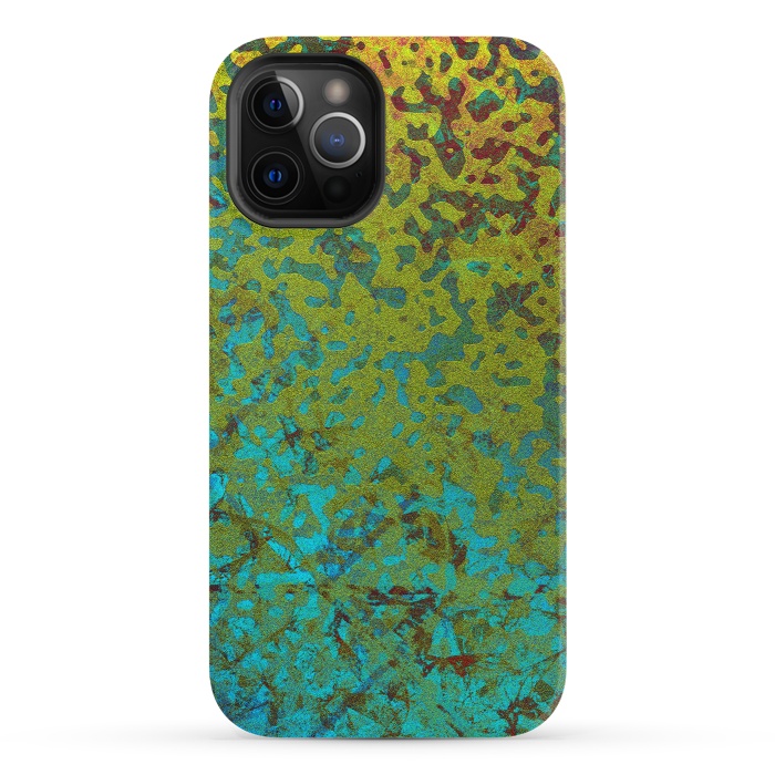 iPhone 12 Pro StrongFit Colorful Corroded Background G292 by Medusa GraphicArt
