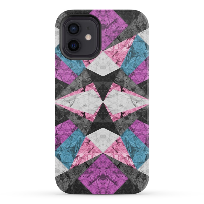 iPhone 12 mini StrongFit Marble Geometric Background G438 by Medusa GraphicArt